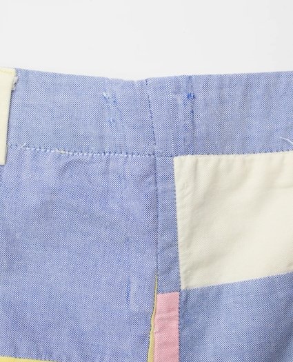 Vintage Patchwork Oxford Cloth Pants, 1970s, 36, image 5