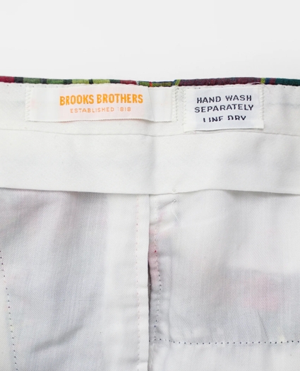 Vintage Patchwork Madras Shorts, 1980s, 36, image 3