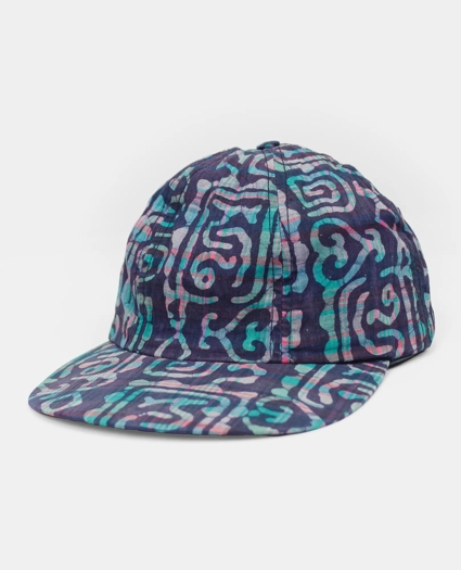 Vintage Batik Madras Ball Cap, 1980s, OSFA, image 1
