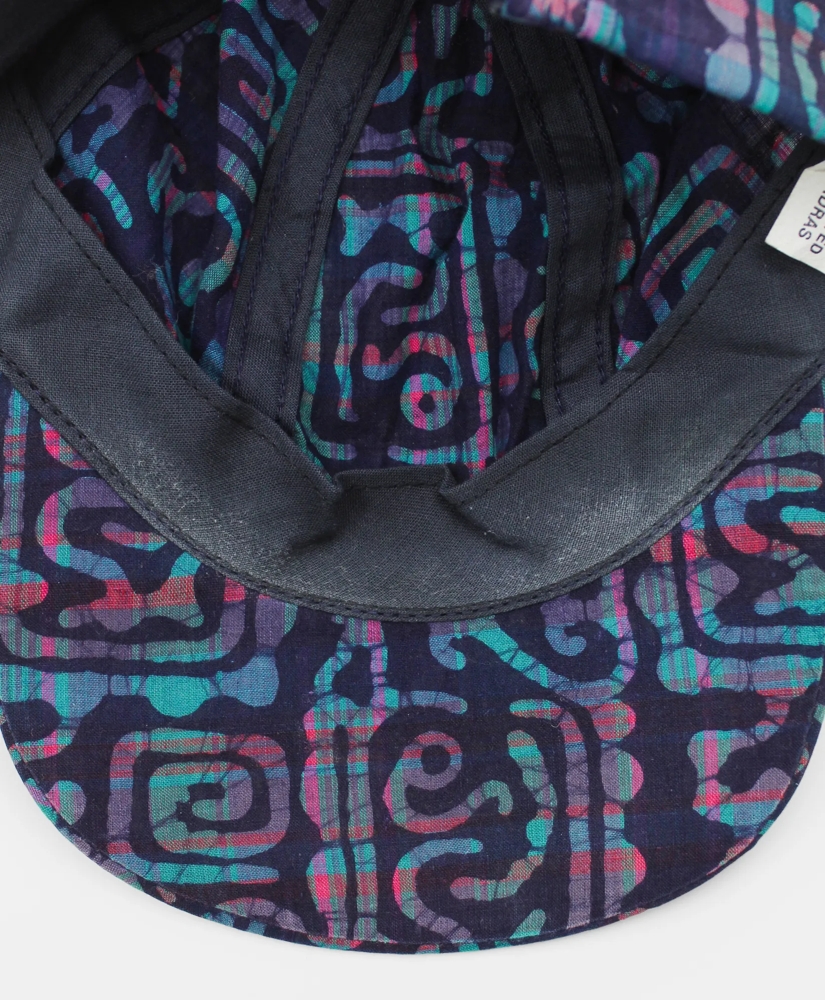 Vintage Batik Madras Ball Cap, 1980s, OSFA, image 3