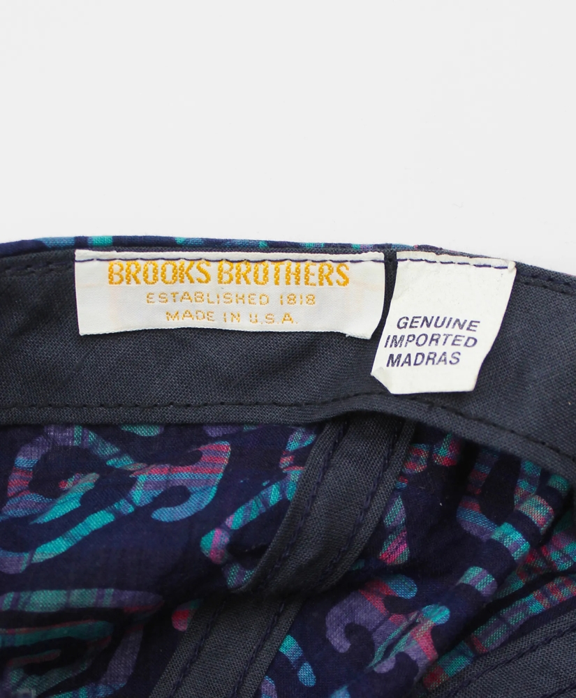 Vintage Batik Madras Ball Cap, 1980s, OSFA, image 4