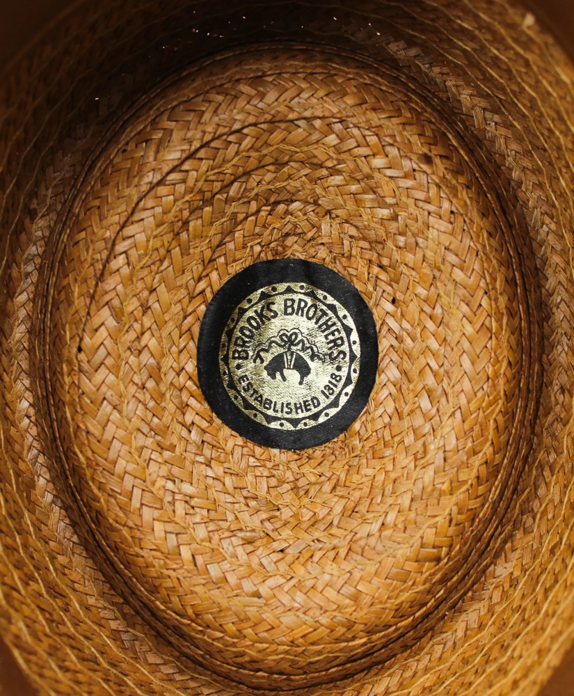 Vintage Straw Fedora with Madras Band, 1960s, 7 ⅛, image 2
