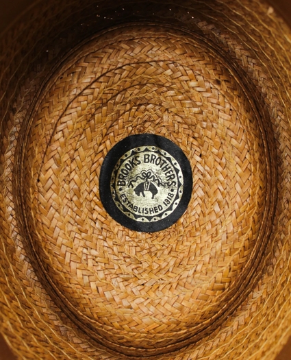 Vintage Straw Fedora with Madras Band, 1960s, 7 ⅛, image 2