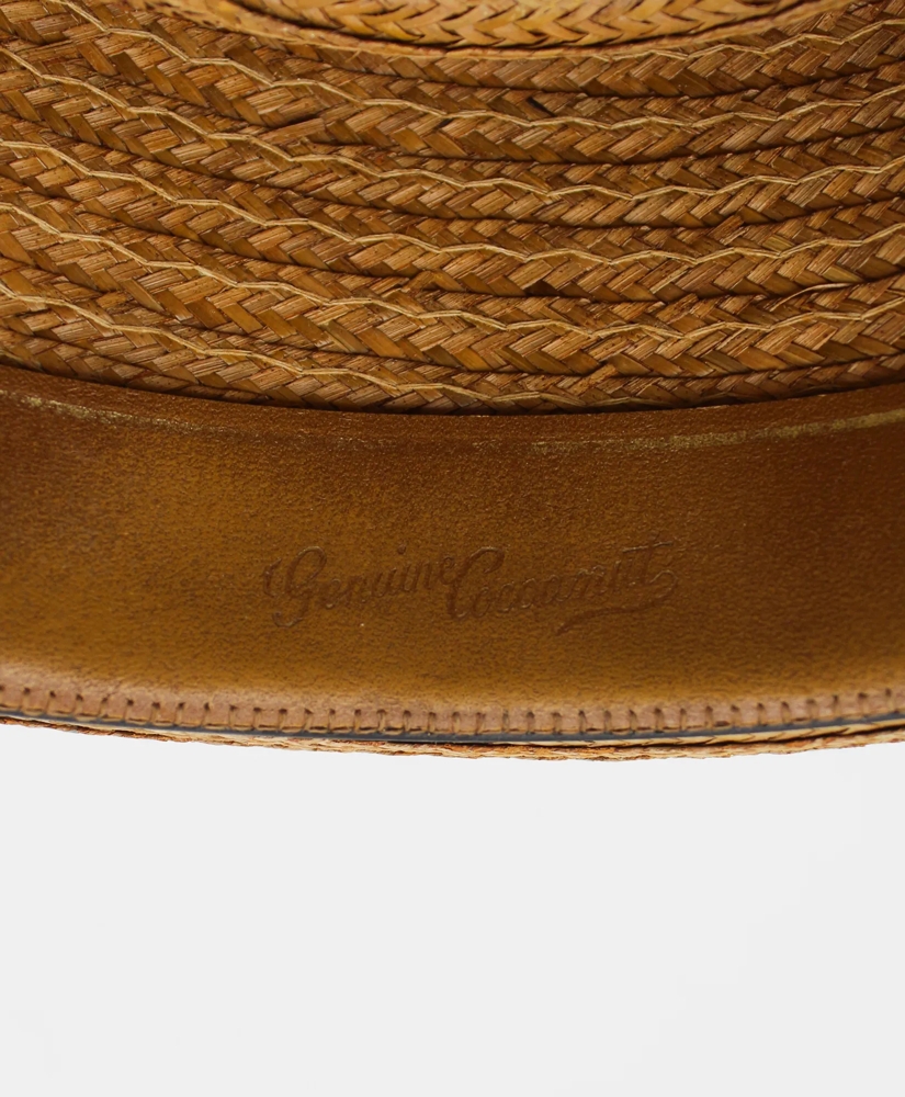 Vintage Straw Fedora with Madras Band, 1960s, 7 ⅛, image 4