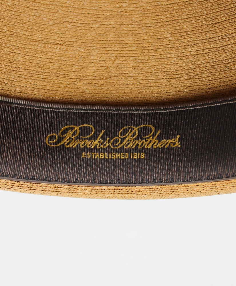 Vintage Straw Fedora with Madras Band, 1950s 1960s, 7 &frac14;, image 2