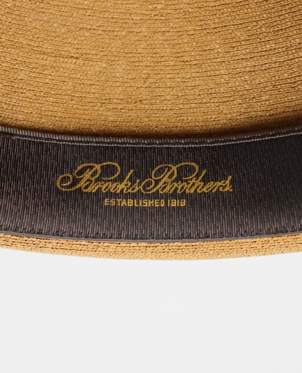 Vintage Straw Fedora with Madras Band, 1950s 1960s, 7 &frac14;, image 2
