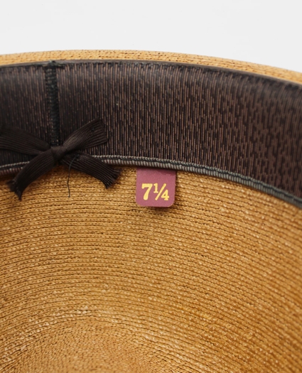 Vintage Straw Fedora with Madras Band, 1950s 1960s, 7 &frac14;, image 3