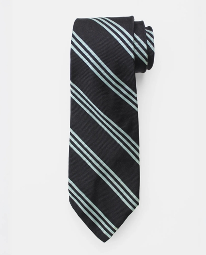 Vintage Repp Stripe Silk Tie, 1970s, image 1