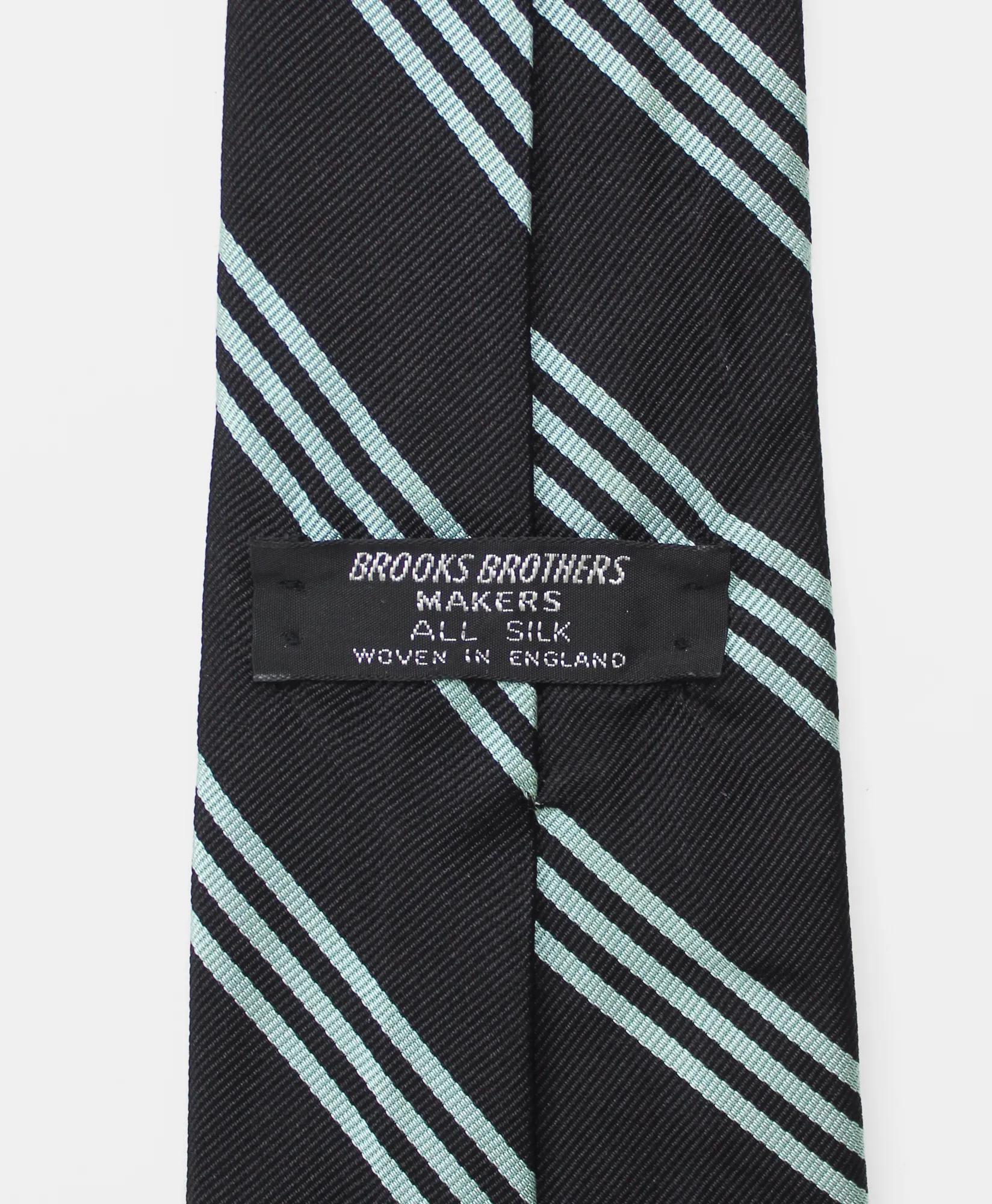 Vintage Repp Stripe Silk Tie, 1970s, image 2