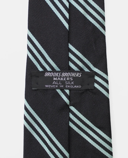 Vintage Repp Stripe Silk Tie, 1970s, image 2