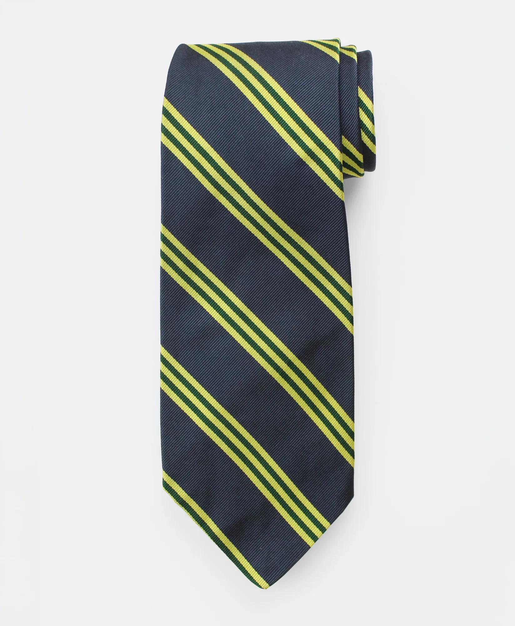 Vintage Repp Stripe Silk Tie, 1970s, image 1