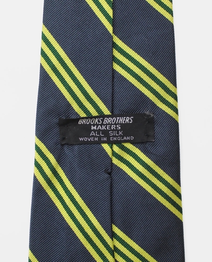 Vintage Repp Stripe Silk Tie, 1970s, image 2