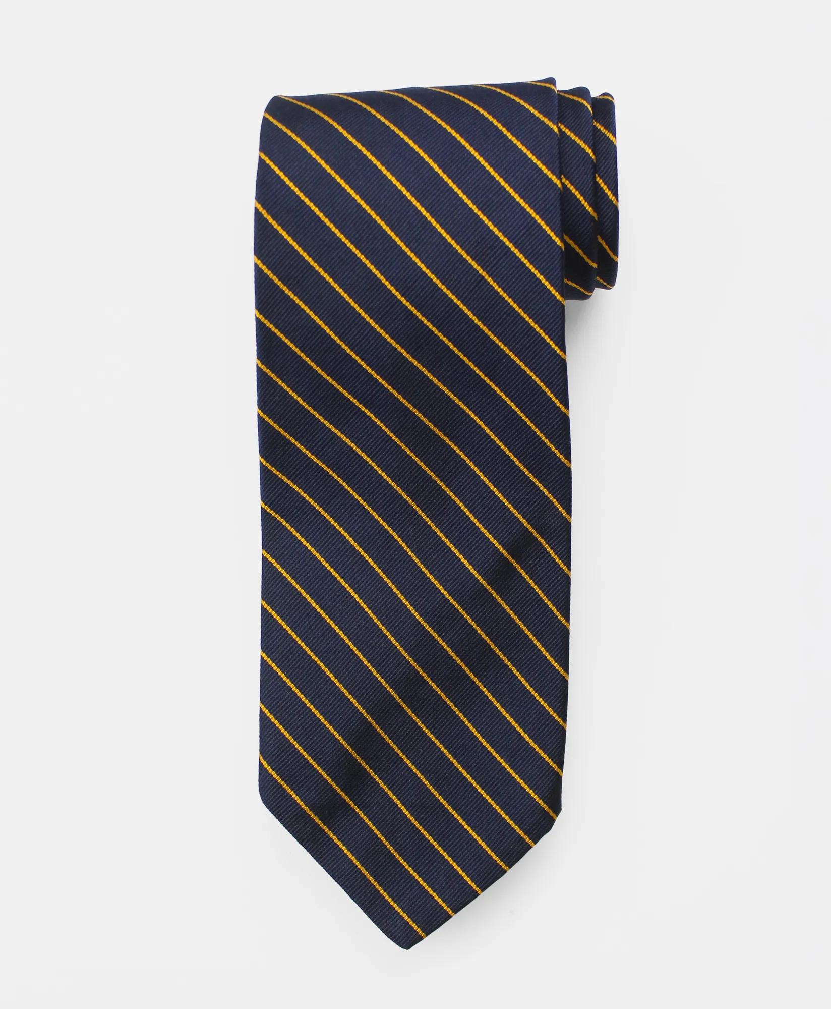 Vintage Repp Stripe Silk Tie, 1970s, image 1