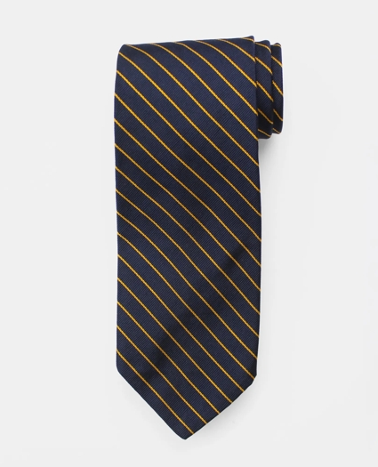 Vintage Repp Stripe Silk Tie, 1970s, image 1