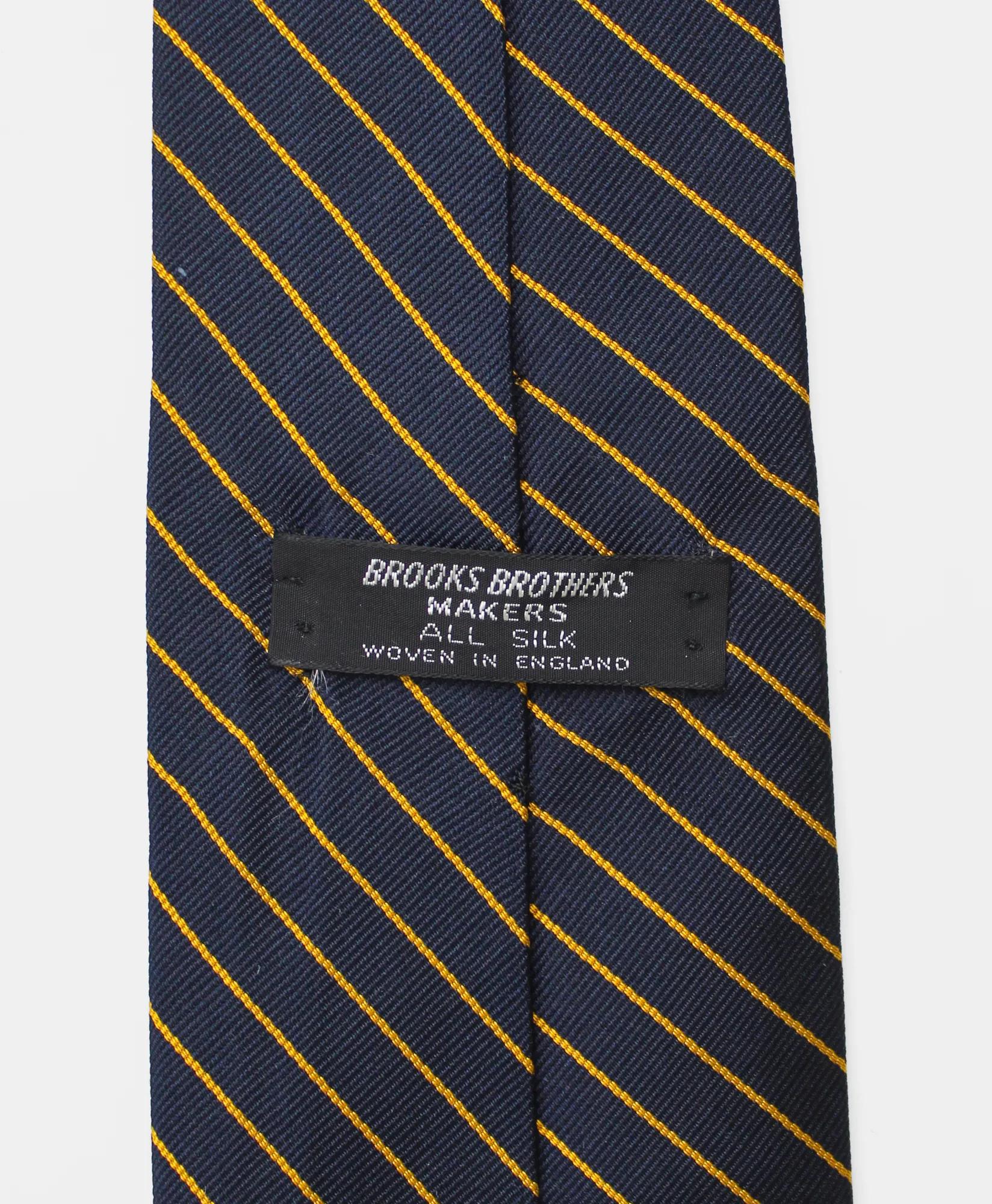Vintage Repp Stripe Silk Tie, 1970s, image 2