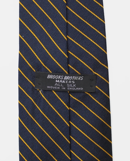 Vintage Repp Stripe Silk Tie, 1970s, image 2