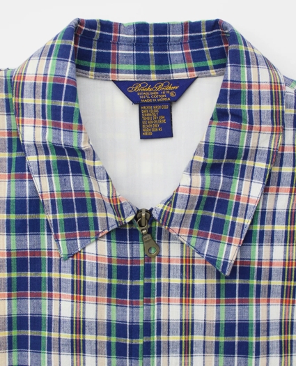 Vintage Madras Blouson Jacket, 1990s, XL, image 4