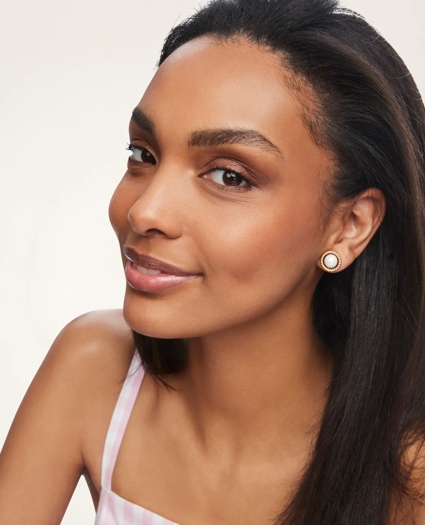 Pearl Rope Chain Stud Earrings, image 1