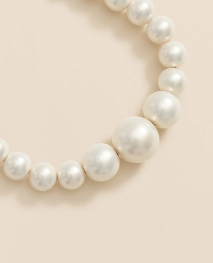 Faux-Pearl Gold-Plated Bolo Bracelet, image 3