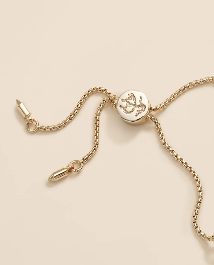 Faux-Pearl Gold-Plated Bolo Bracelet, image 4