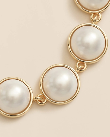Faux-Pearl Gold-Plated Bracelet, image 4