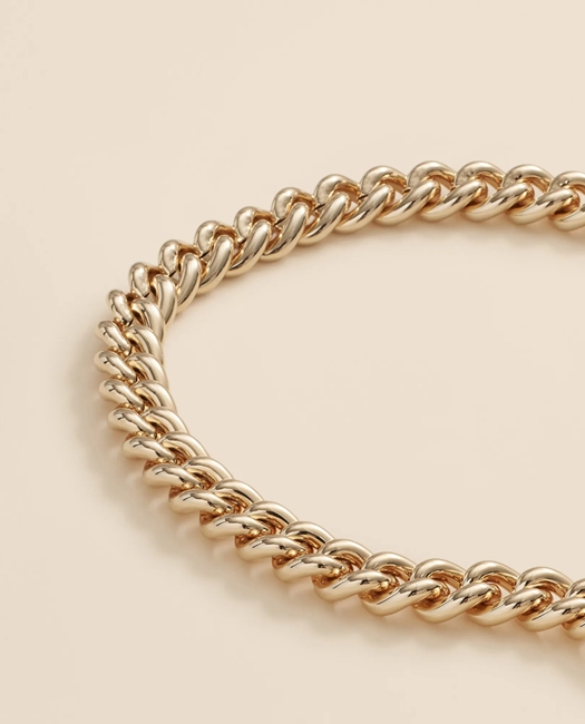 Gold-Plated Chain Necklace