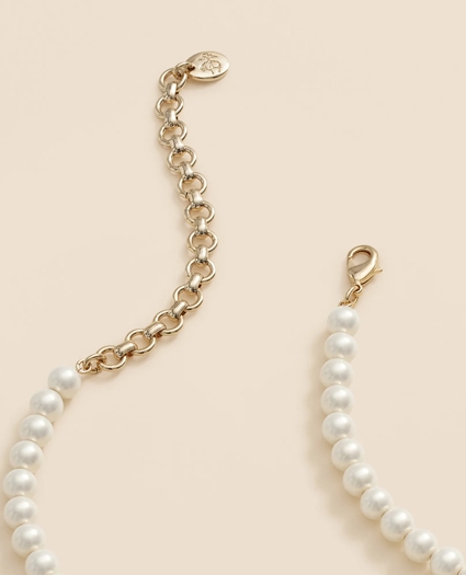 Faux-Pearl Gold-Plated Necklace, image 4