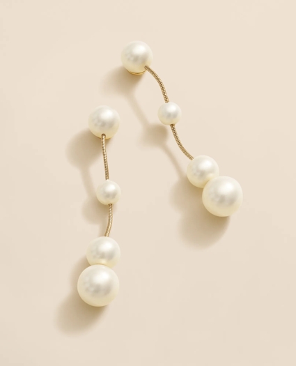 Floating Faux-Pearl Drop Earrings, image 1