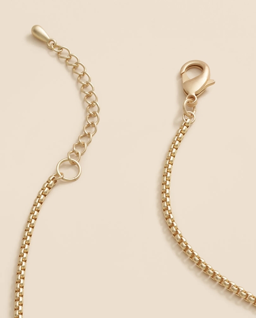 Loni Paul Labradorite Baguette Short Necklace in 14K Plated Gold