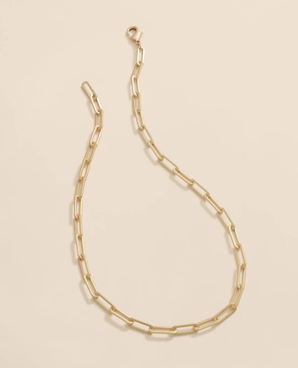 Loni Paul Paperclip Layering Chain in Matte 14K Plated Gold, image 1