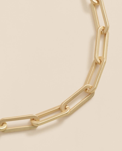 Loni Paul Paperclip Layering Chain in Matte 14K Plated Gold, image 2