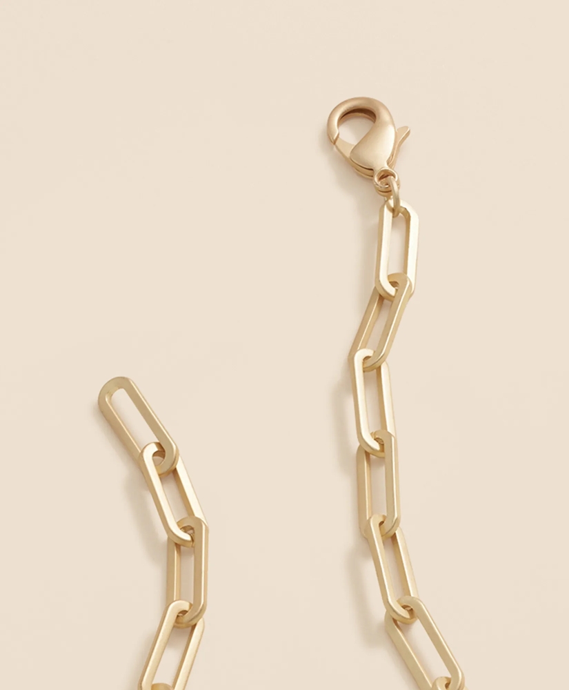 Loni Paul Paperclip Layering Chain in Matte 14K Plated Gold, image 3
