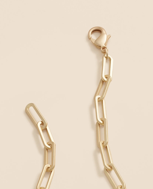 Loni Paul Paperclip Layering Chain in Matte 14K Plated Gold