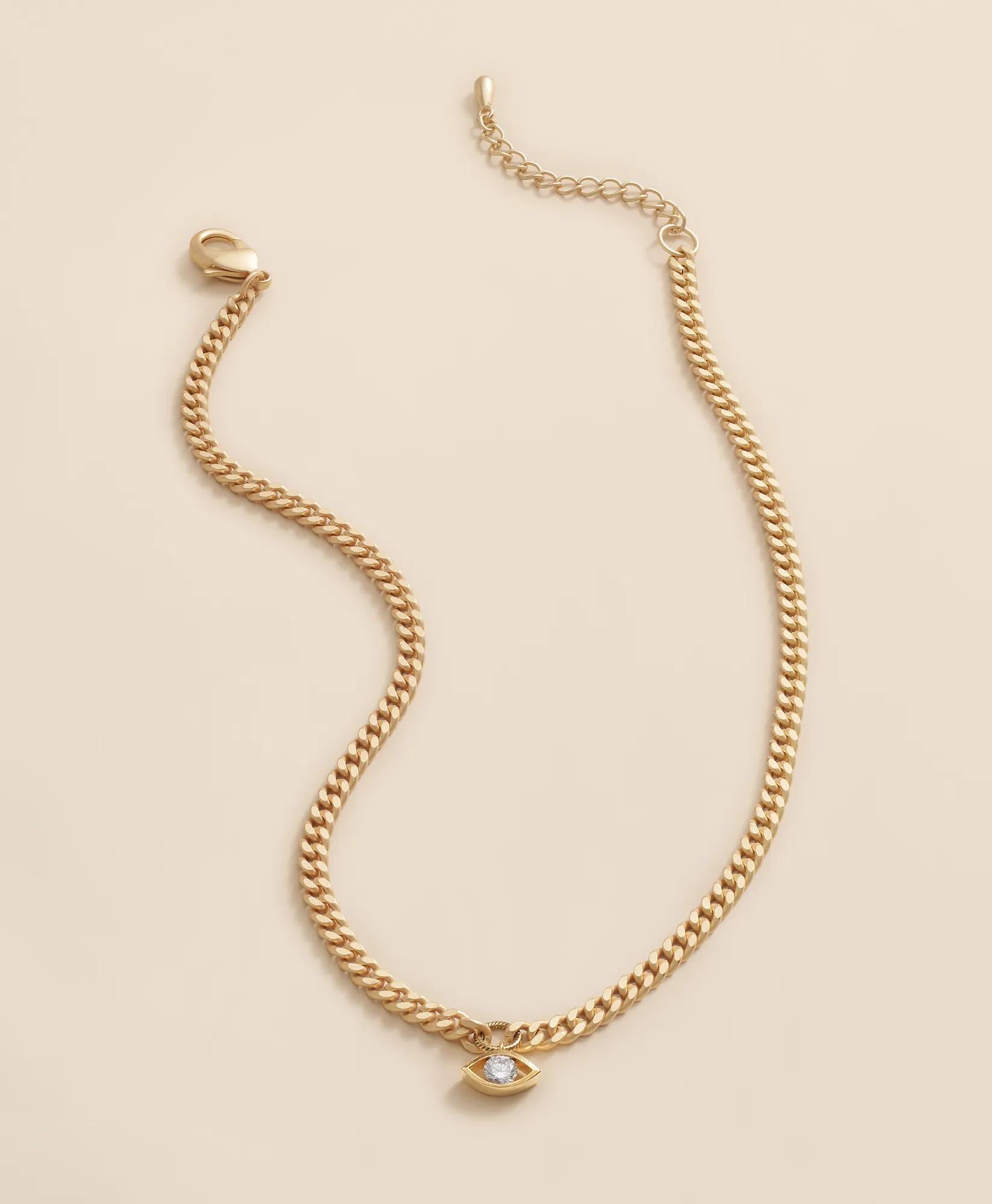 Loni Paul Crystal Evil Eye Necklace
