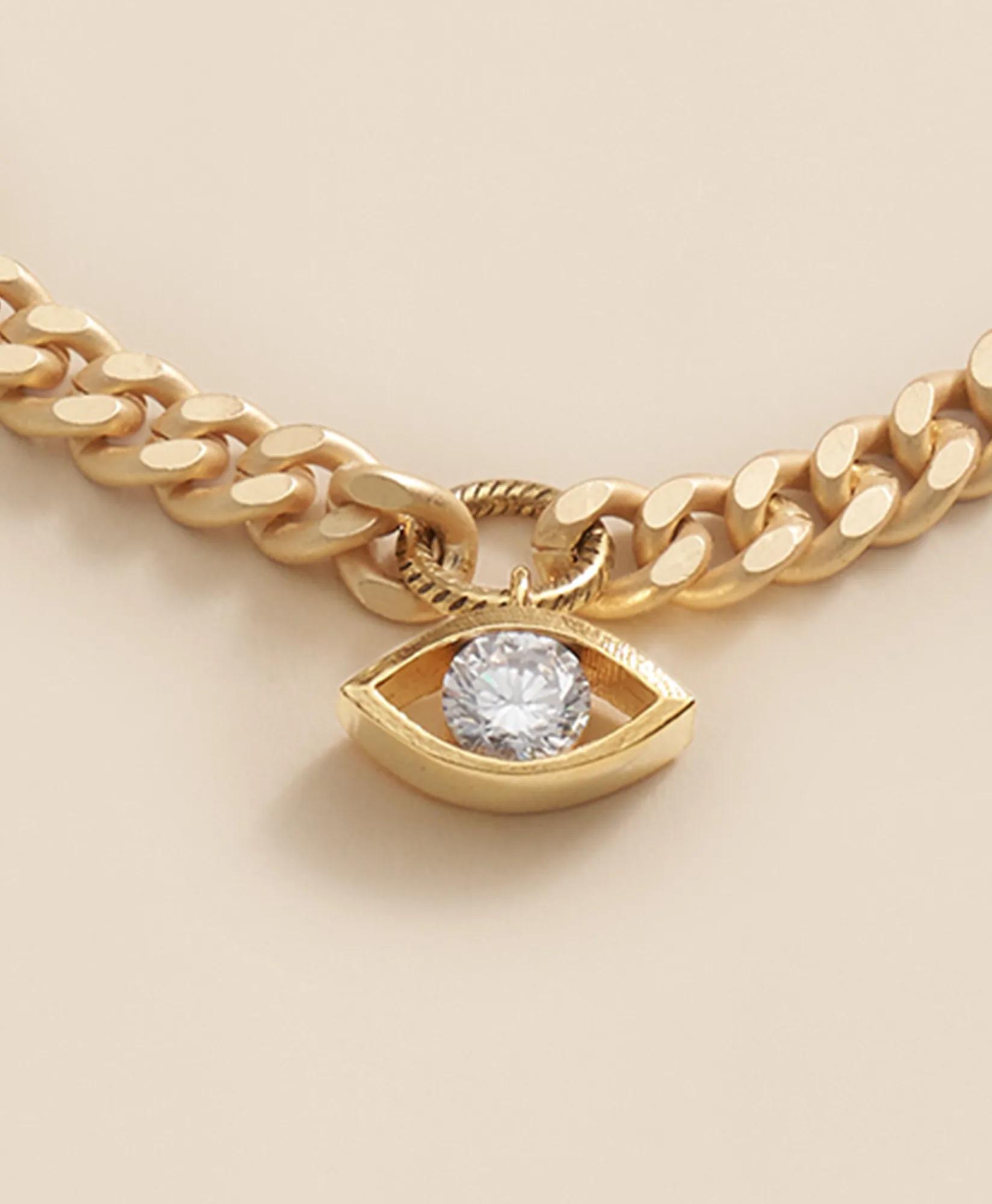 Loni Paul Crystal Evil Eye Necklace