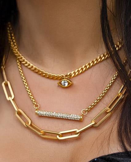 Loni Paul Crystal Evil Eye Necklace, image 5