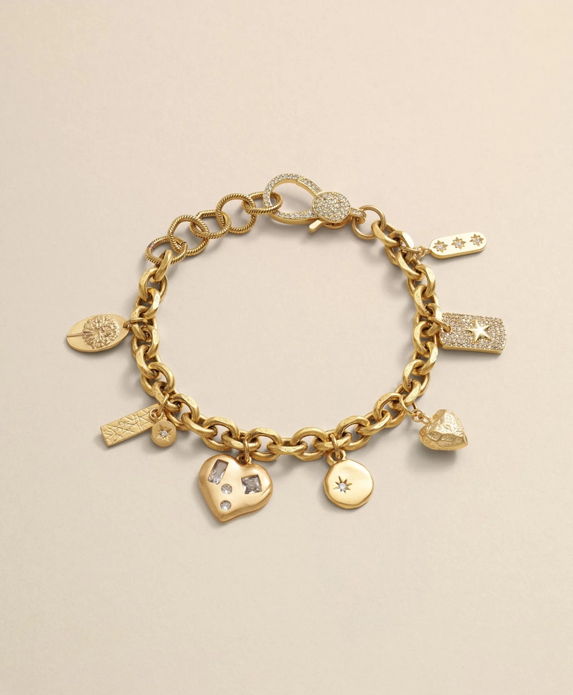 Loni Paul Charm Bracelet in 14K Plated Gold