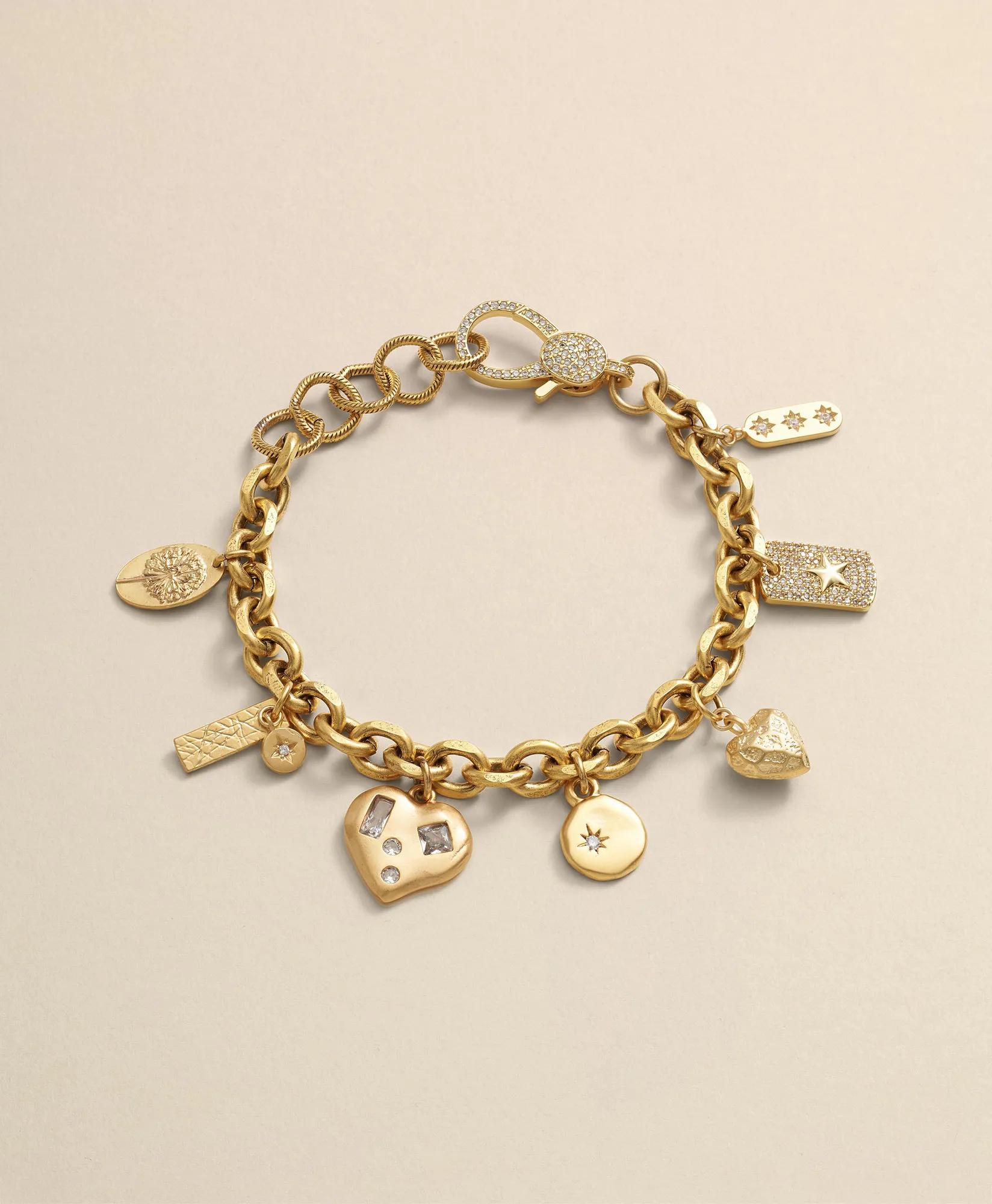 Loni Paul Charm Bracelet in 14K Plated Gold, image 1