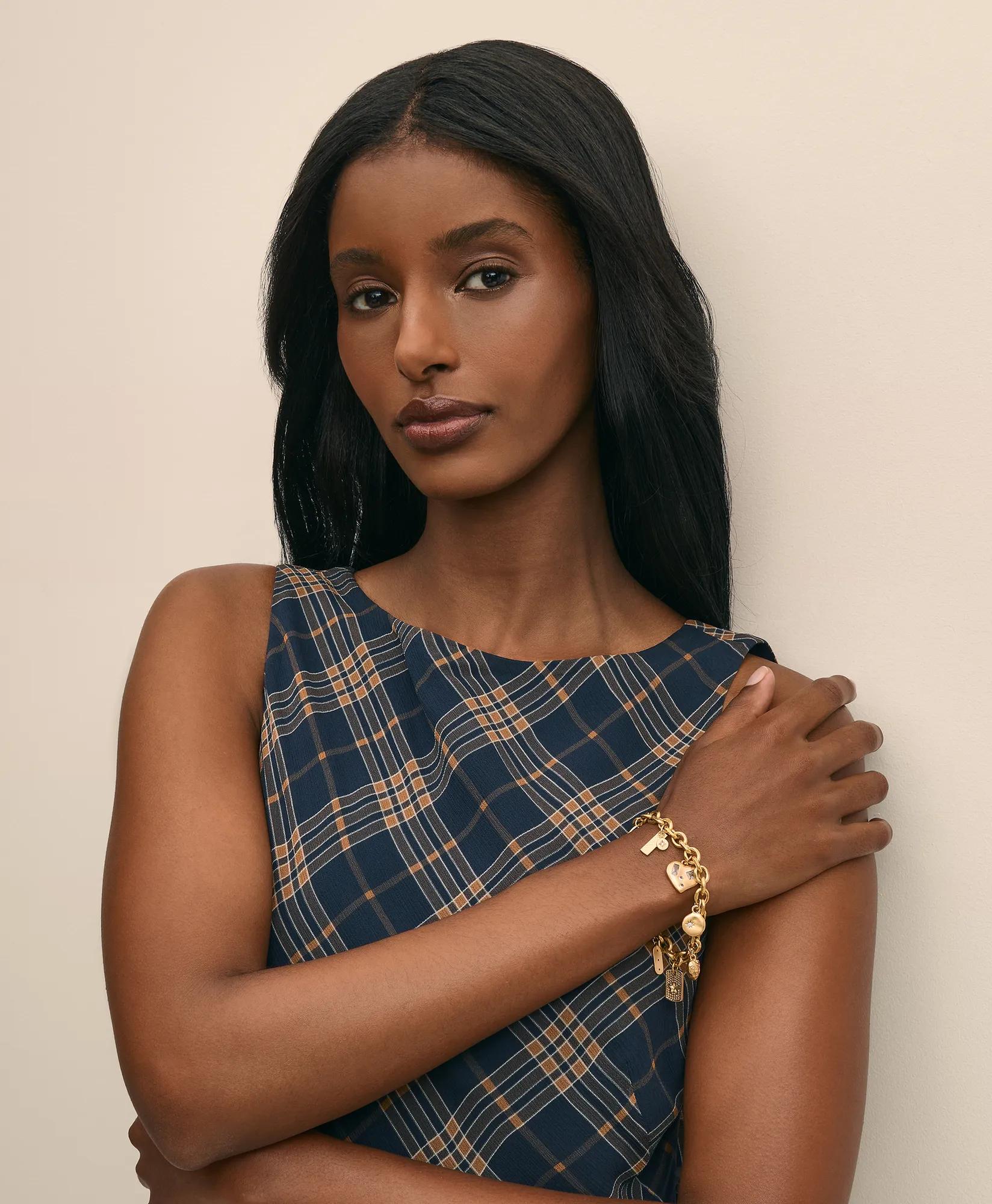 Loni Paul Charm Bracelet in 14K Plated Gold, image 2
