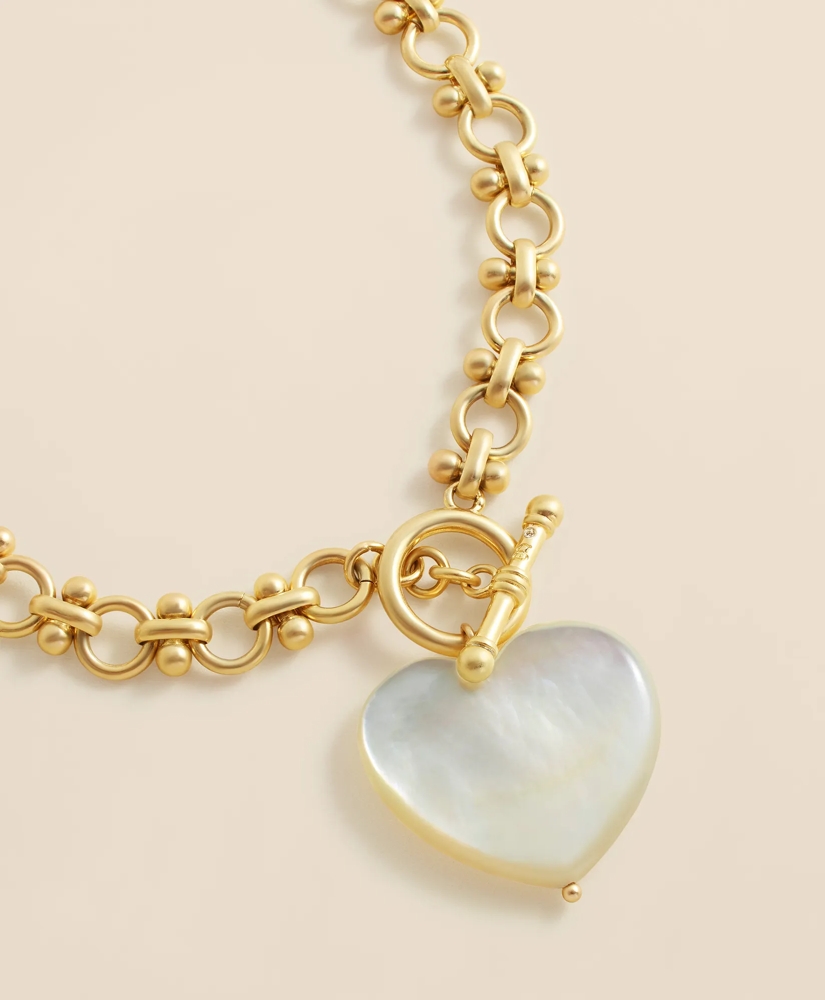 Necklace with Mother-Of-Pearl Heart Pendant, image 4