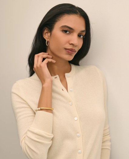 Rope Twist Gold-Toned Hoop Earrings, image 3