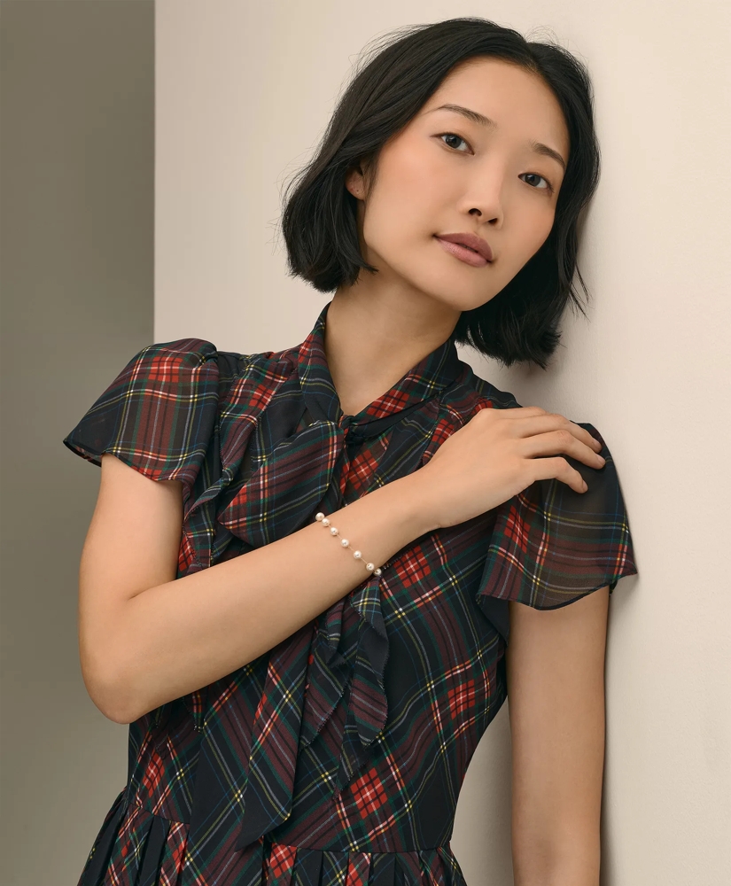 Faux-Pearl Chain Bracelet, image 2