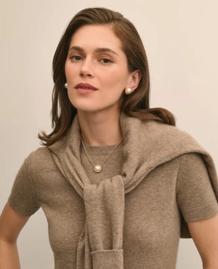 Faux Pearl Cabochon Rope-Bezel Set, image 2