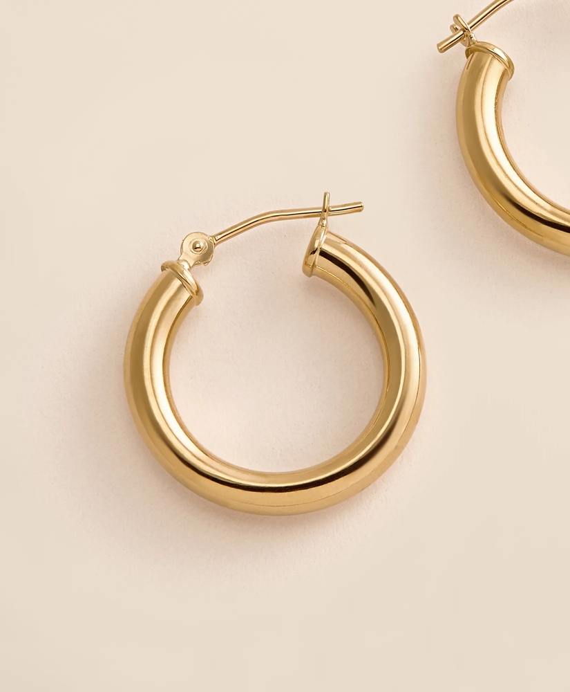 14k Gold Small Hoop Earrings, image 4