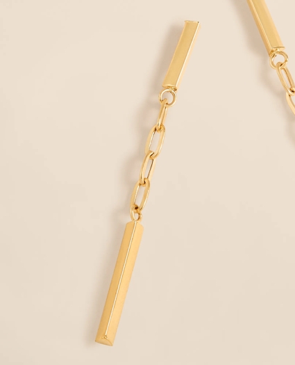 14k Gold Paperclip Drop Earrings, image 3