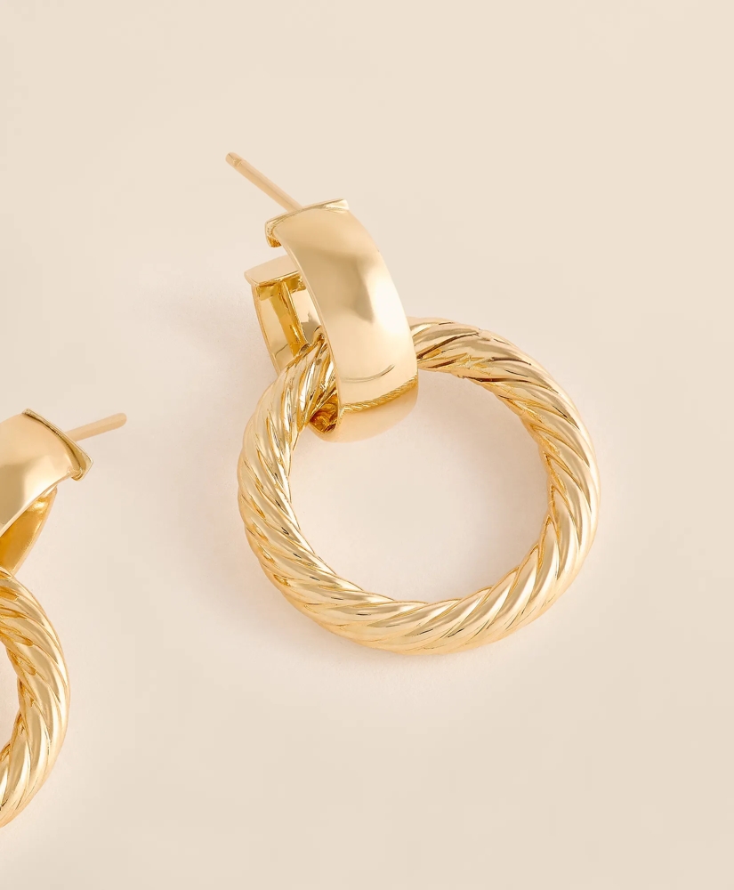 14k Gold Large Oval Earrings, image 3