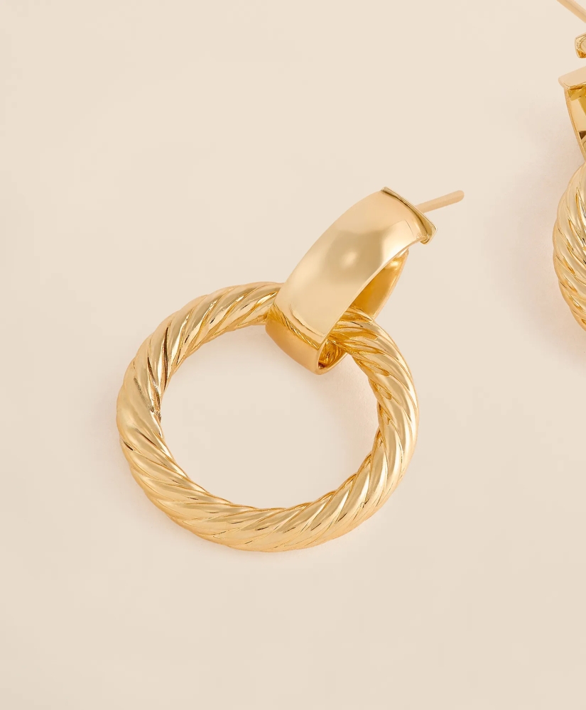 14k Gold Large Oval Earrings, image 4