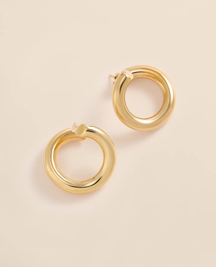 14k Gold Hoop Earrings, image 1