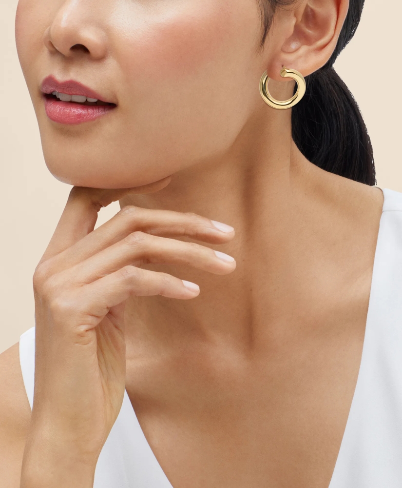 14k Gold Hoop Earrings, image 2
