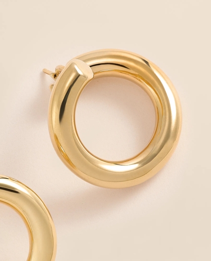 14k Gold Hoop Earrings, image 3